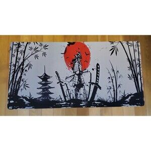 Japan Samurai Large Size Non-slip Rubber Computer Gaming  Keyboard Desktop Mats